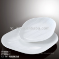 Popular plato oval de porcelana